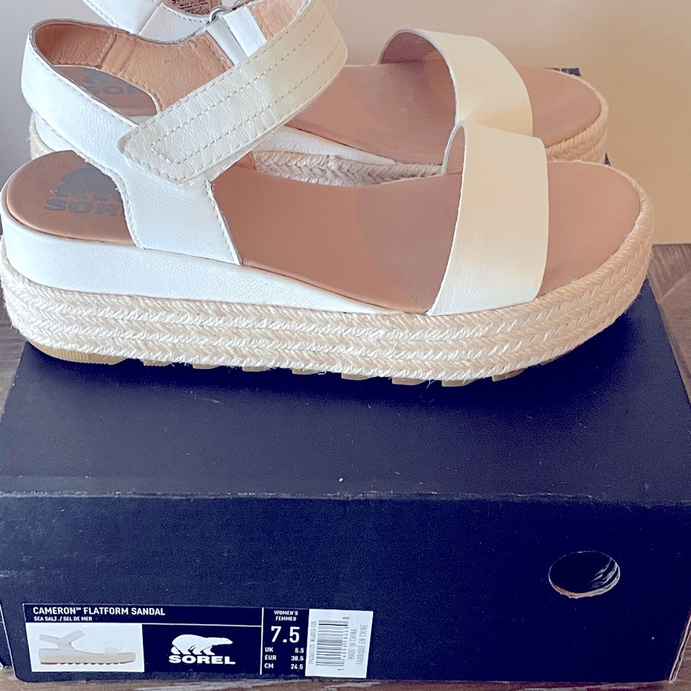 Sorel Cameron Flatform White